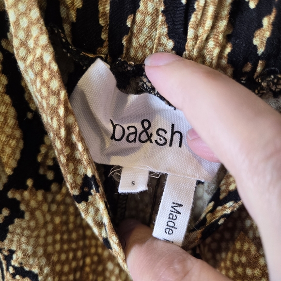 BA&SH Snake Print Clever Jumpsuit Romper Size Small - Picture 7 of 10